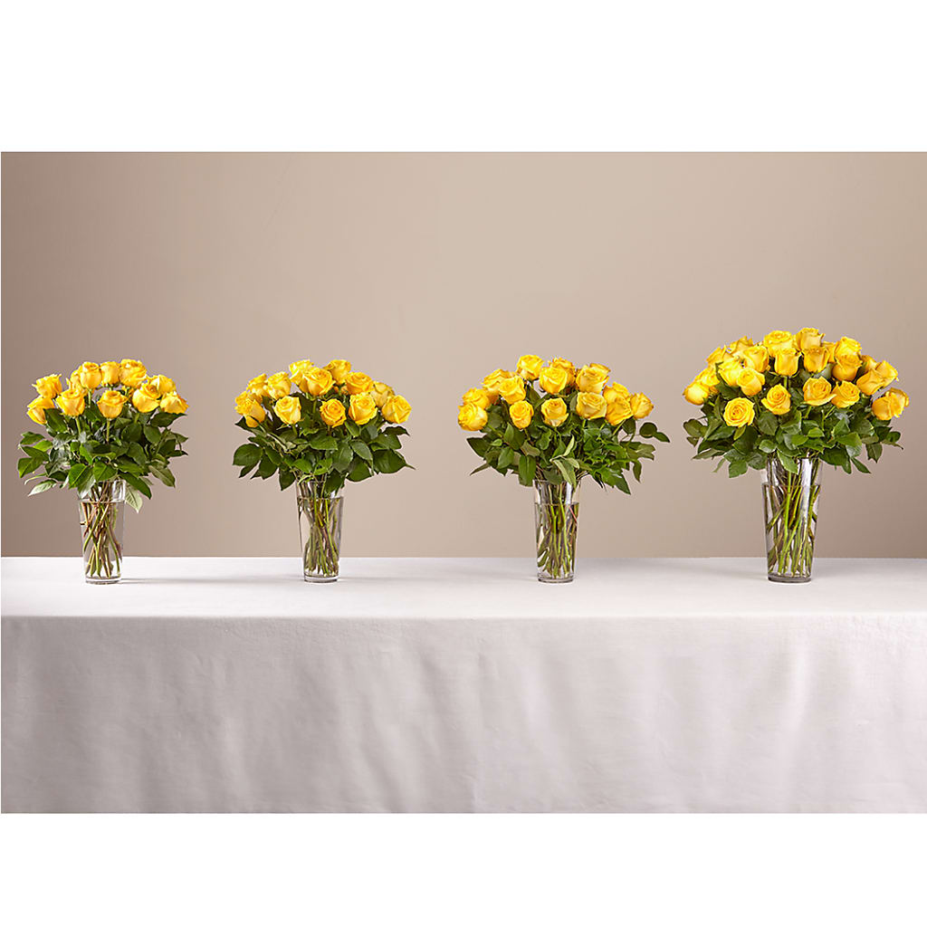 Long Stem Yellow Rose Bouquet – Allure Floral Boutique, Wickliffe OH