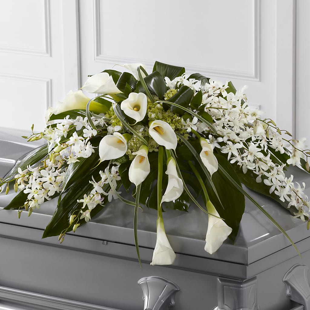 Angel Wings Casket Spray – Allure Floral Boutique, Wickliffe OH