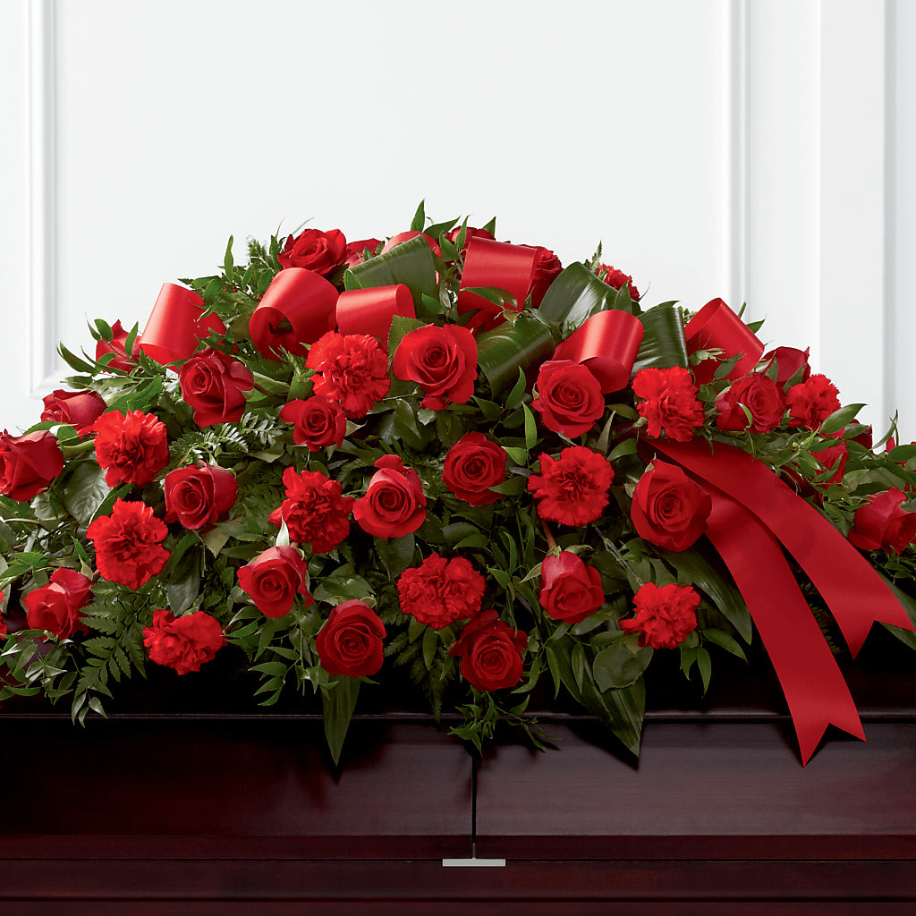Tribute of Life Casket Spray – Allure Floral Boutique, Wickliffe OH