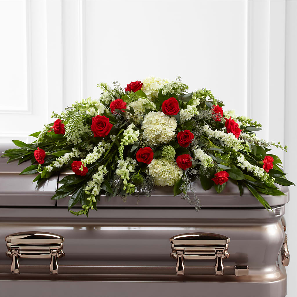 Sincerity Casket Spray – Allure Floral Boutique, Wickliffe OH