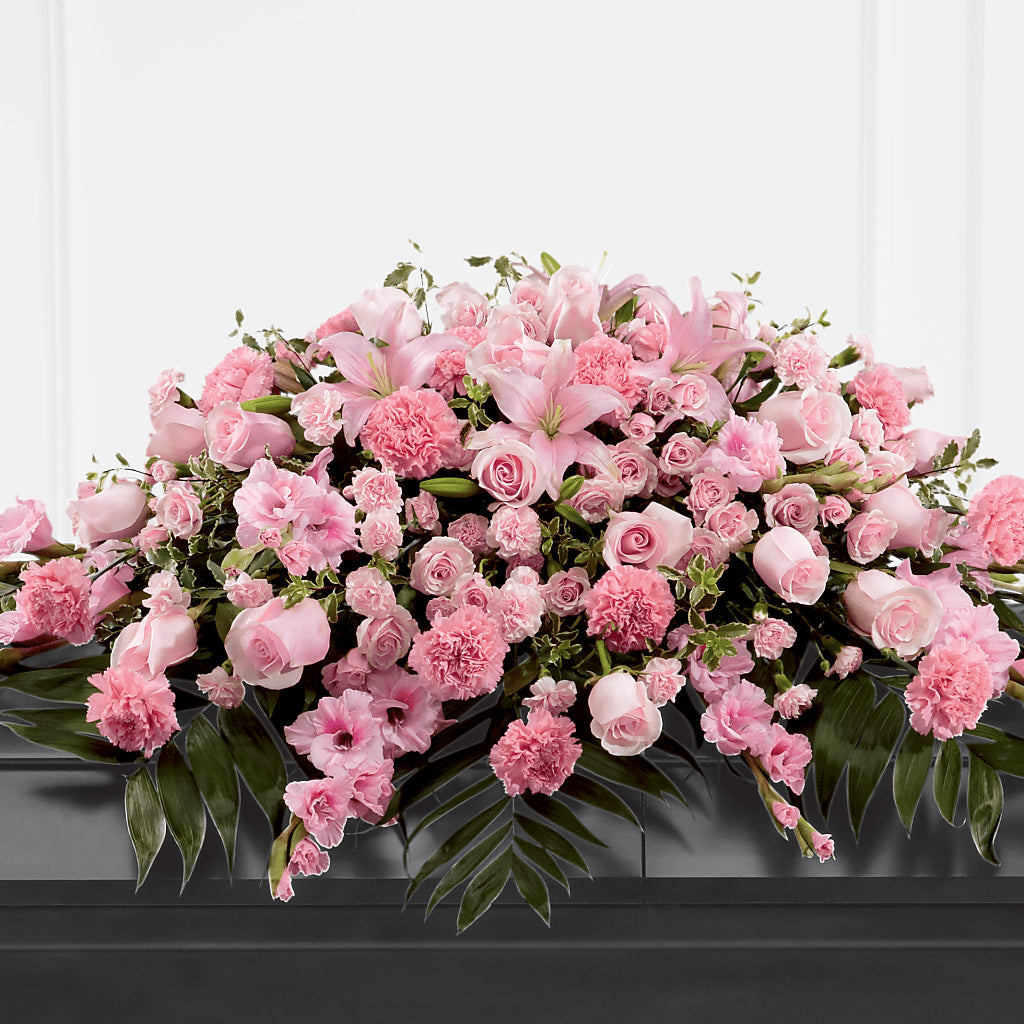 Garden of Comfort Casket Spray (Standard) – Allure Floral Boutique, Wickliffe OH
