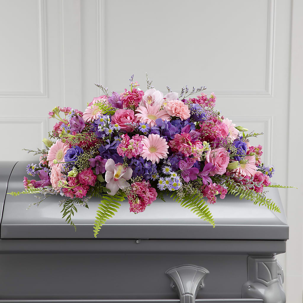Glorious Garden Casket Spray – Allure Floral Boutique, Wickliffe OH