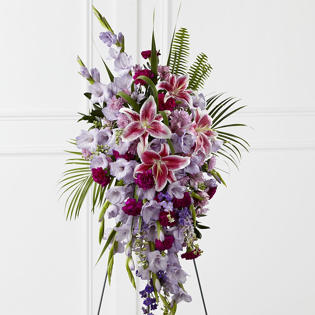Tender Touch Standing Spray – Allure Floral Boutique, Wickliffe OH