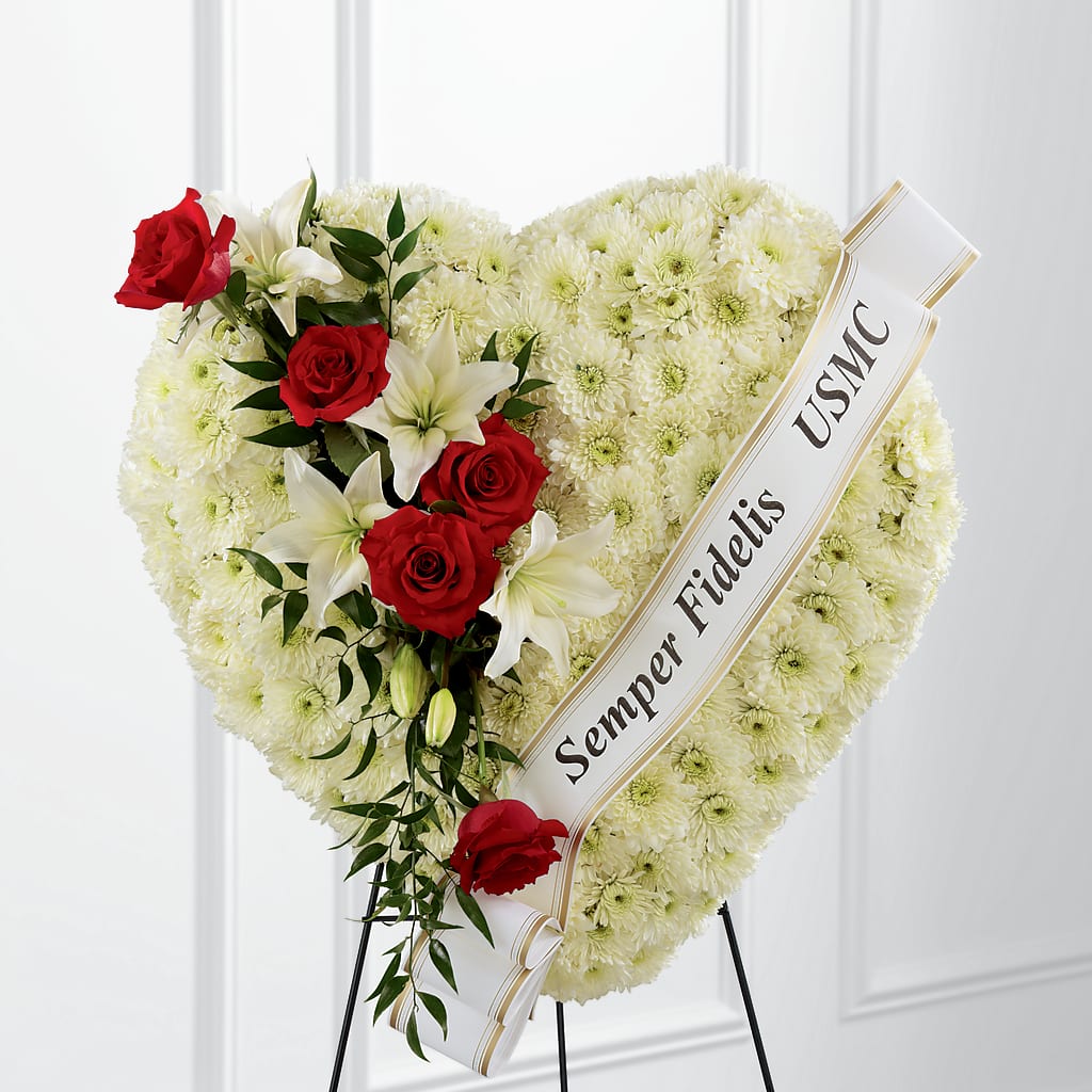 Heartfelt Hero Standing Heart – Allure Floral Boutique, Wickliffe OH