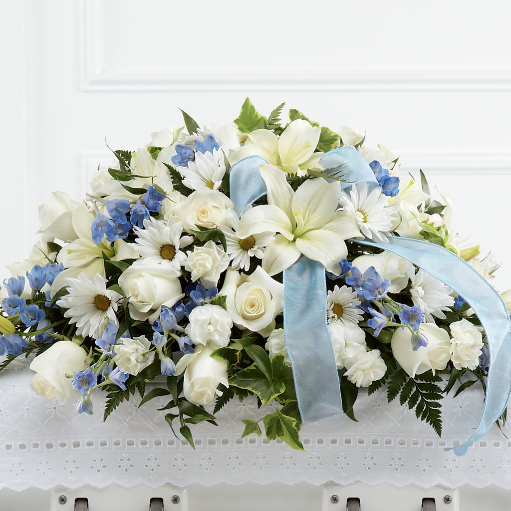Tender Treasure Casket Spray – Allure Floral Boutique, Wickliffe OH