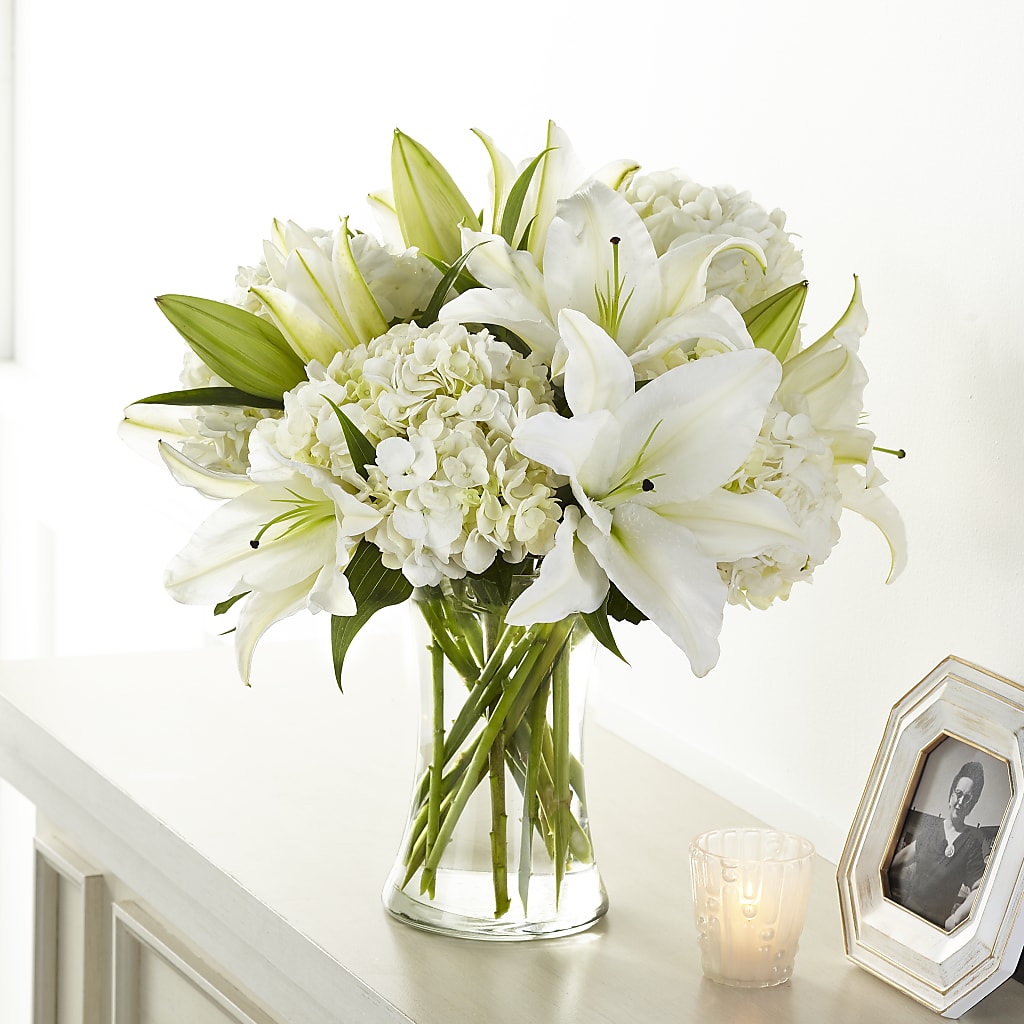 Compassionate Lily Bouquet – Allure Floral Boutique, Wickliffe OH