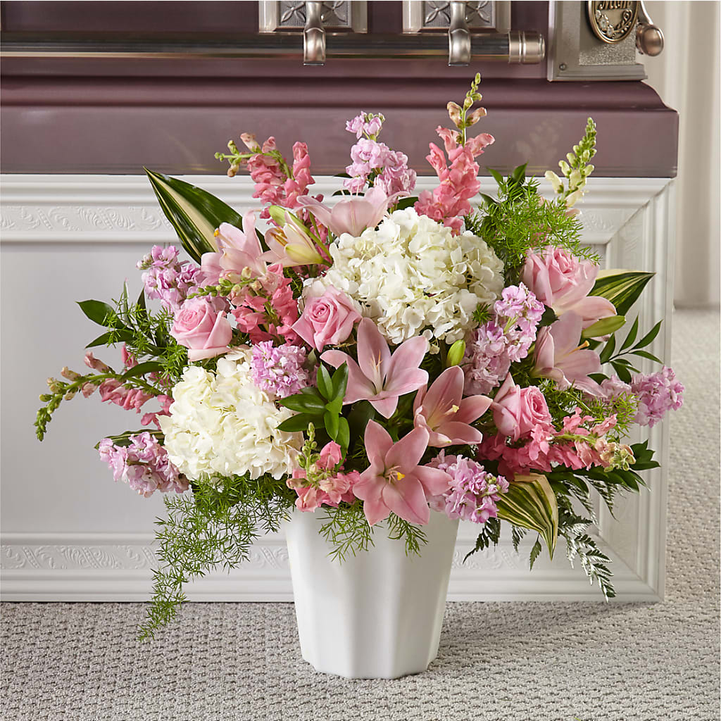 Simply Serene Floor Basket – Allure Floral Boutique, Wickliffe OH