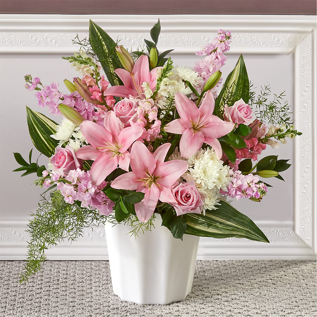 Simply Serene Floor Basket – Allure Floral Boutique, Wickliffe OH