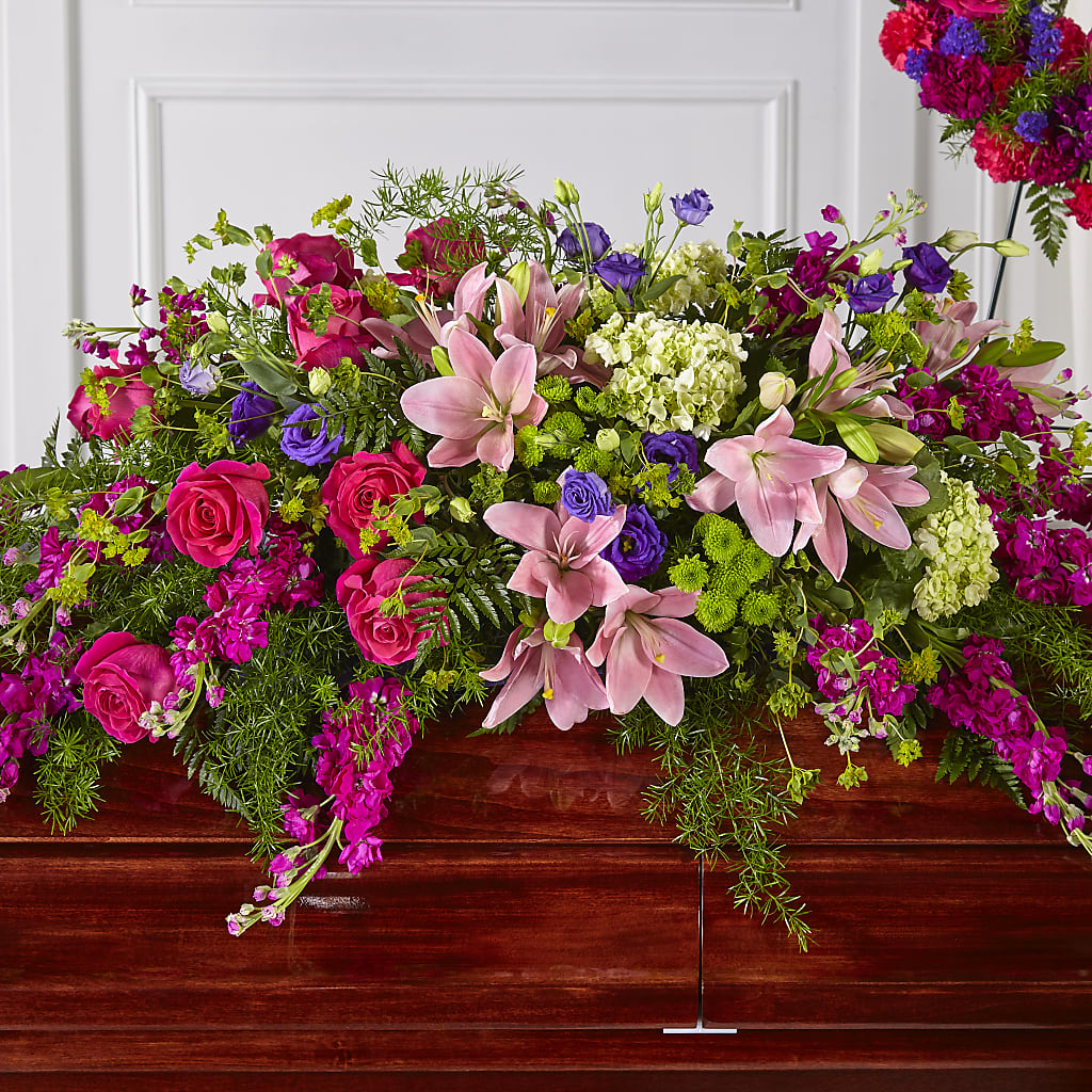 Radiant Tribute Casket Spray – Allure Floral Boutique, Wickliffe OH