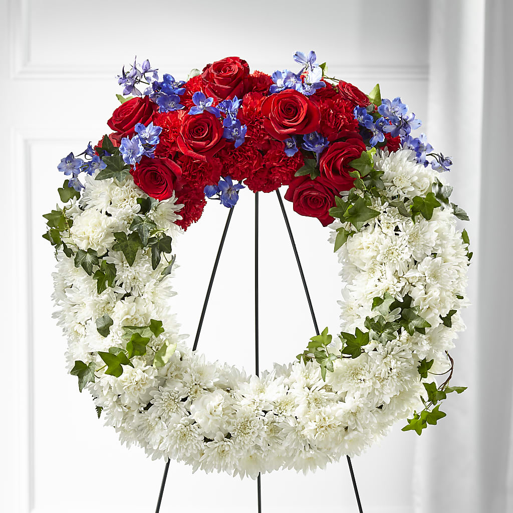 Patriotic Passion Wreath – Allure Floral Boutique, Wickliffe OH