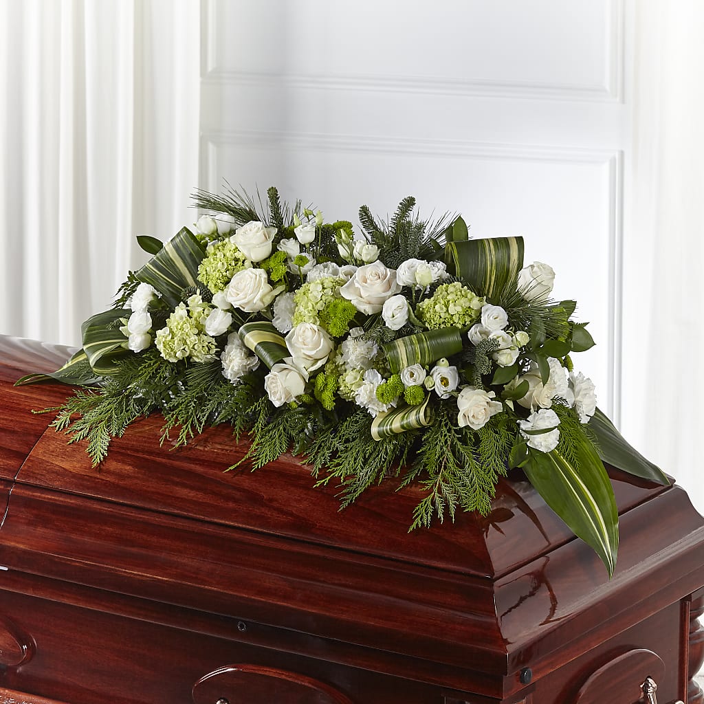 Hopeful Gesture Casket Spray – Allure Floral Boutique, Wickliffe OH