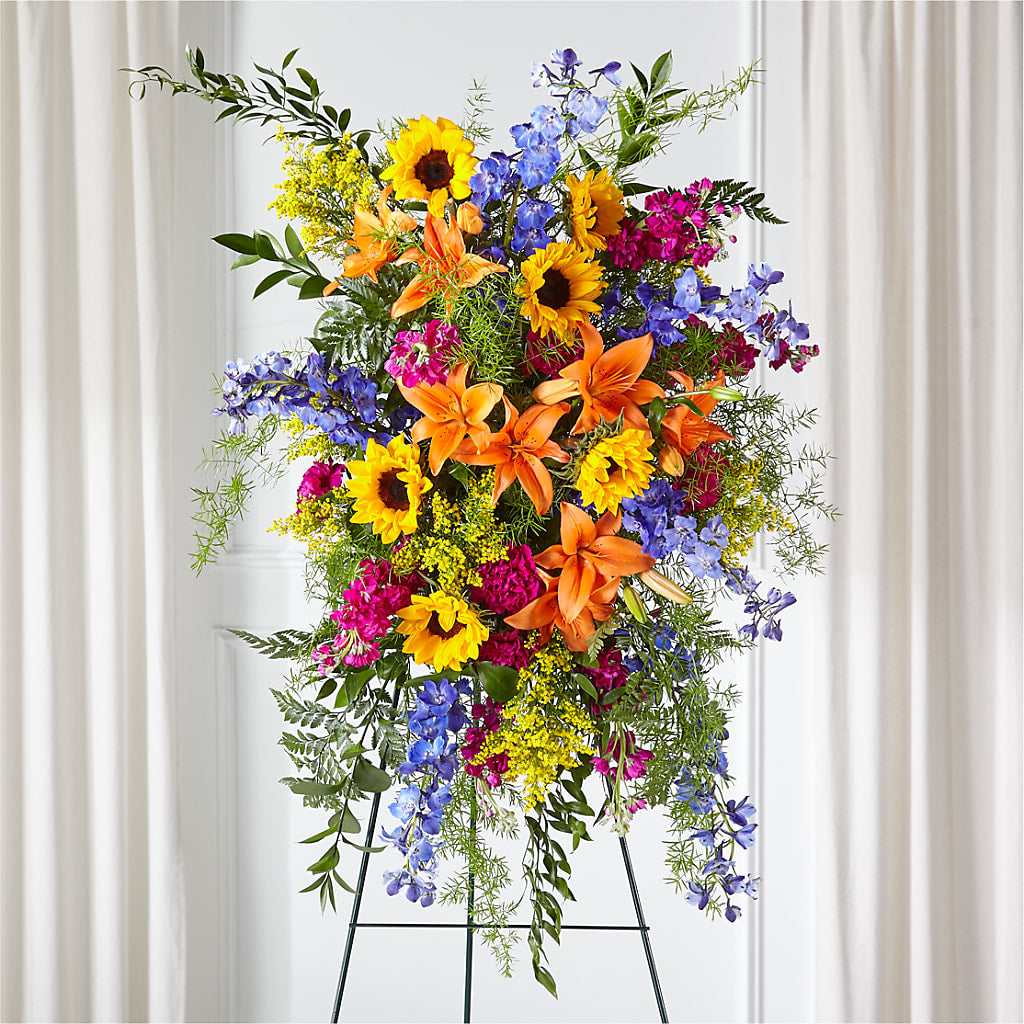 Sunlit Memories Standing Spray (Standard) – Allure Floral Boutique, Wickliffe OH
