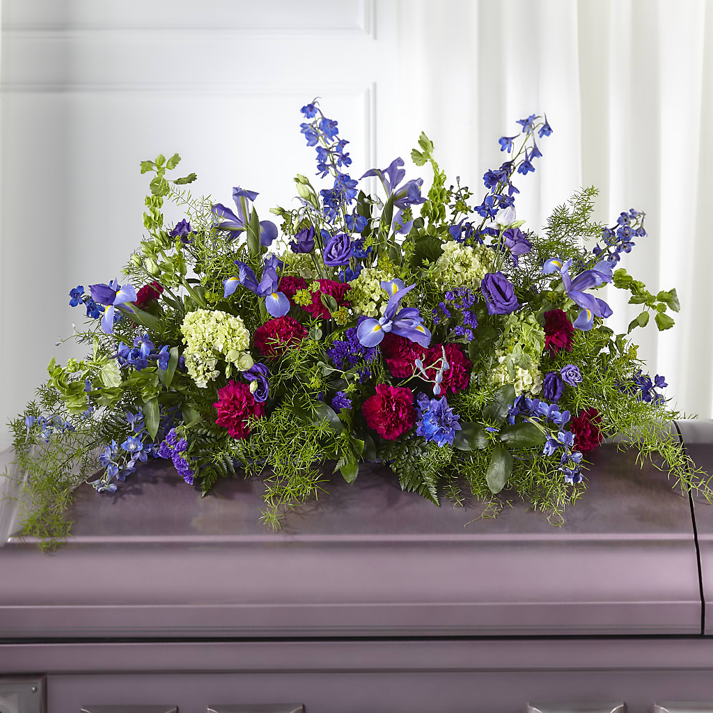 Always Treasured Casket Spray – Allure Floral Boutique, Wickliffe OH