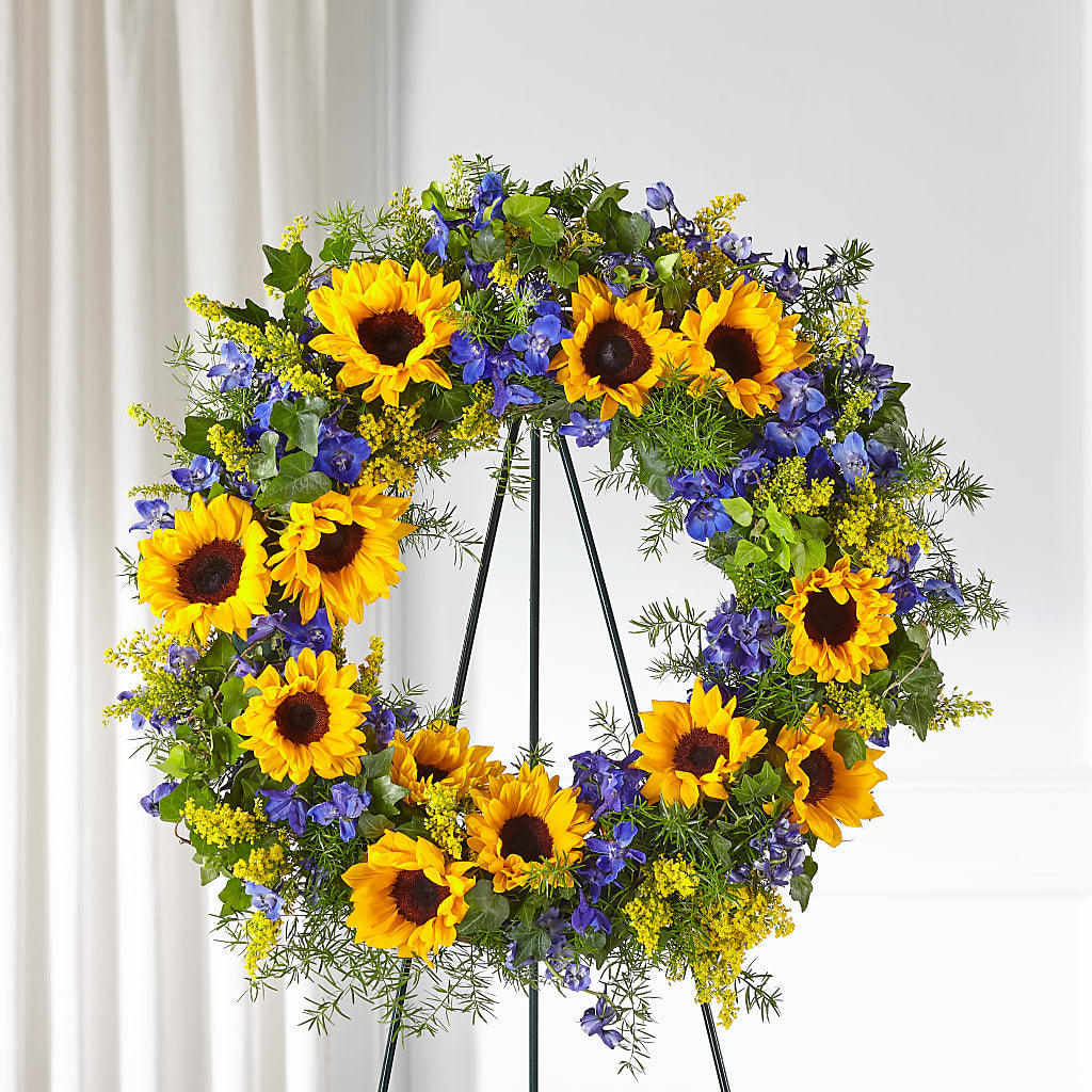 Bright Rays Wreath – Allure Floral Boutique, Wickliffe OH