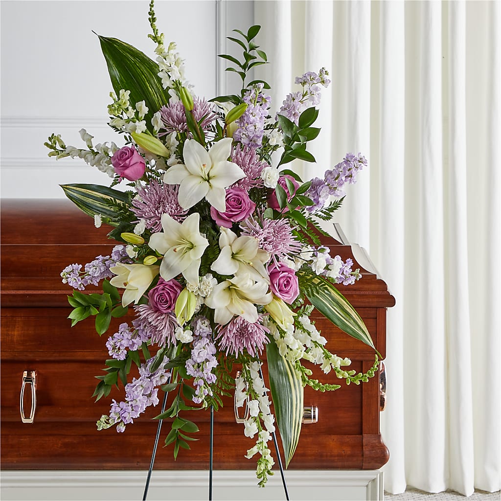Grateful Hearts Standing Spray – Allure Floral Boutique, Wickliffe OH