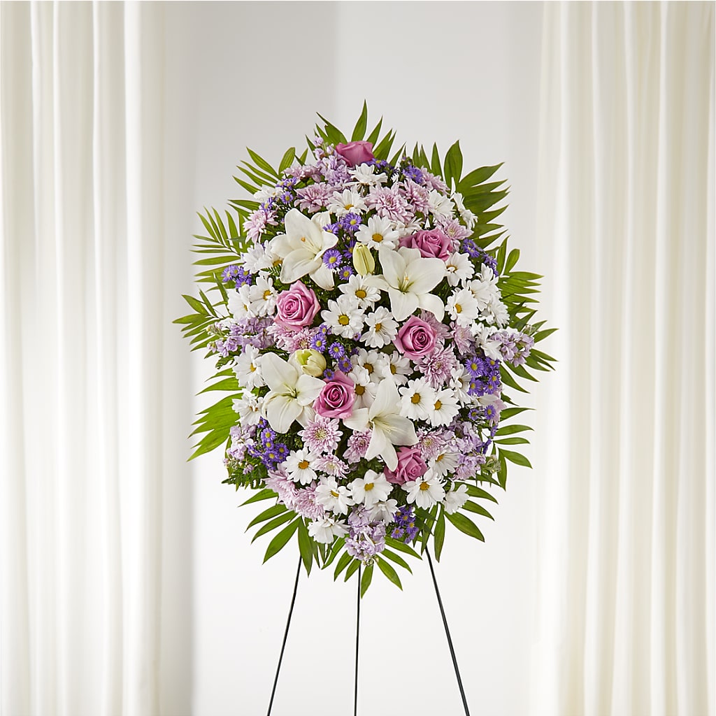 Surrounded by Love Standing Spray – Allure Floral Boutique, Wickliffe OH