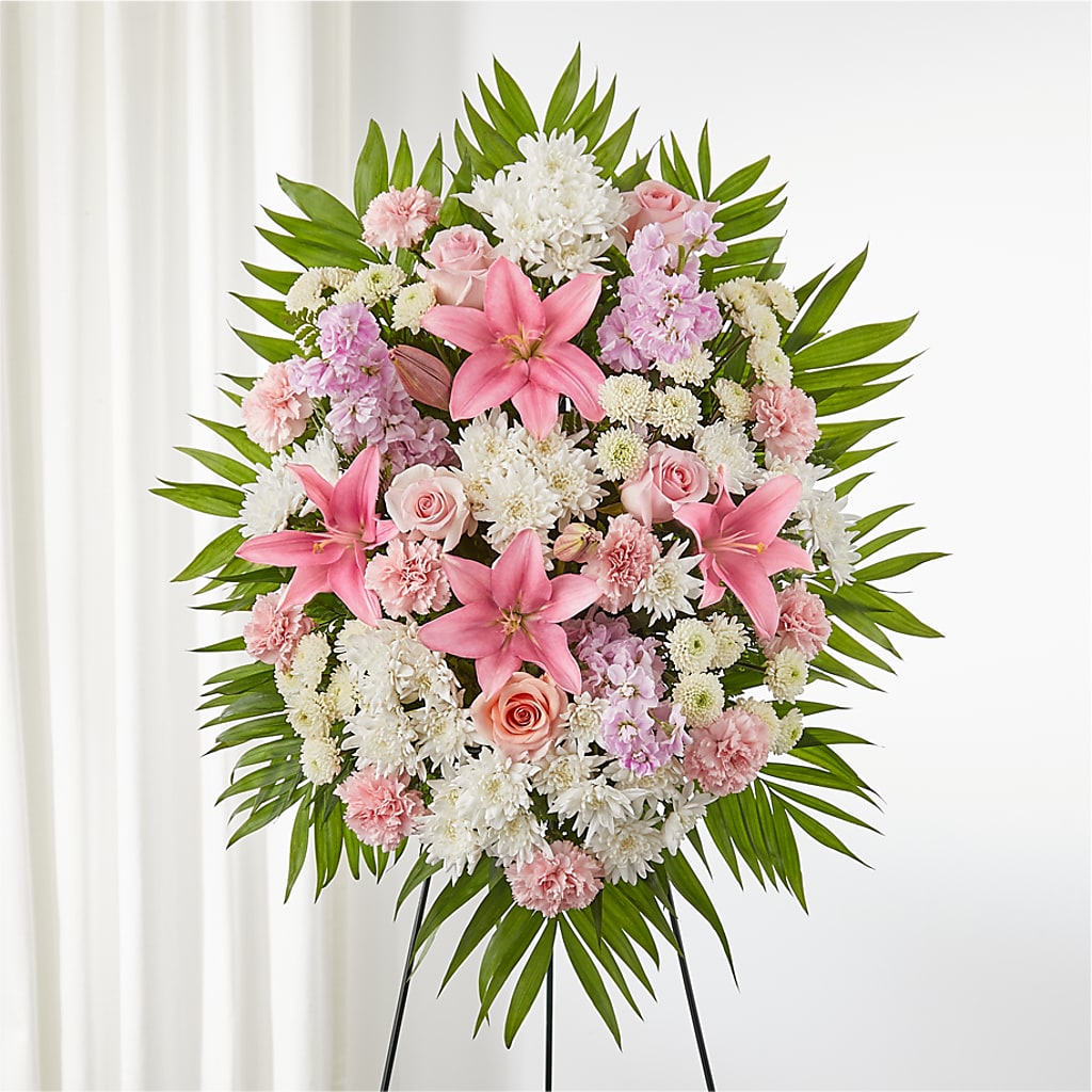 Offering Solace Standing Spray – Allure Floral Boutique, Wickliffe OH