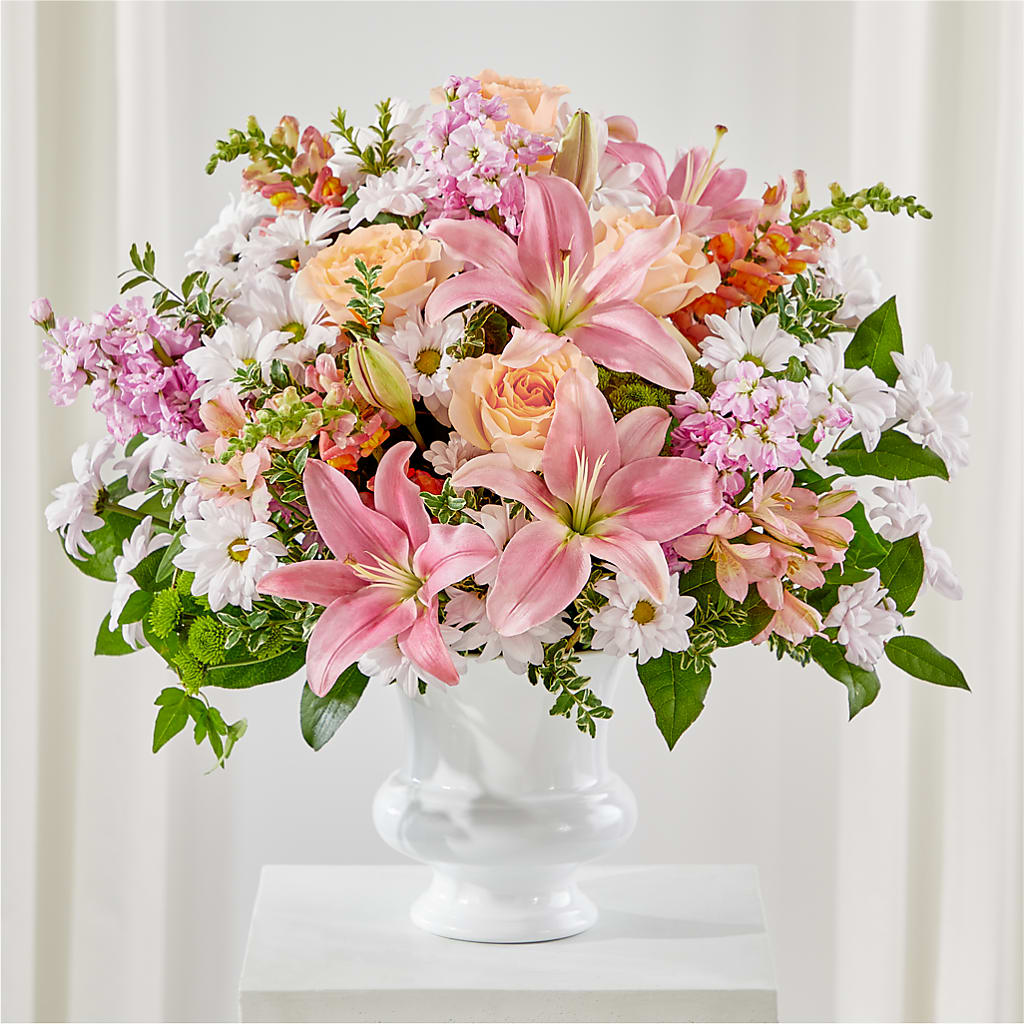 Heartfelt Gesture Urn Arrangement – Allure Floral Boutique, Wickliffe OH