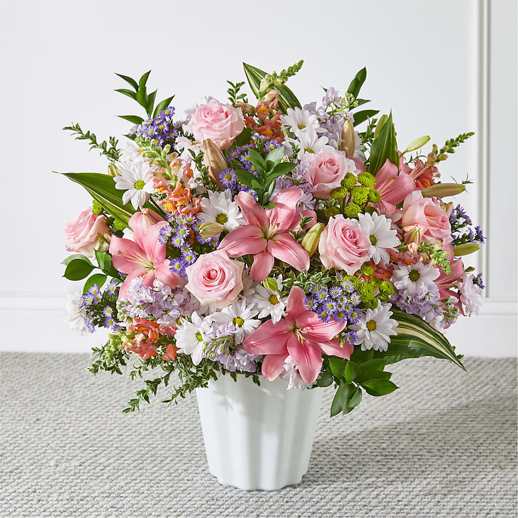 Abundant Compassion Floor Basket – Allure Floral Boutique, Wickliffe OH