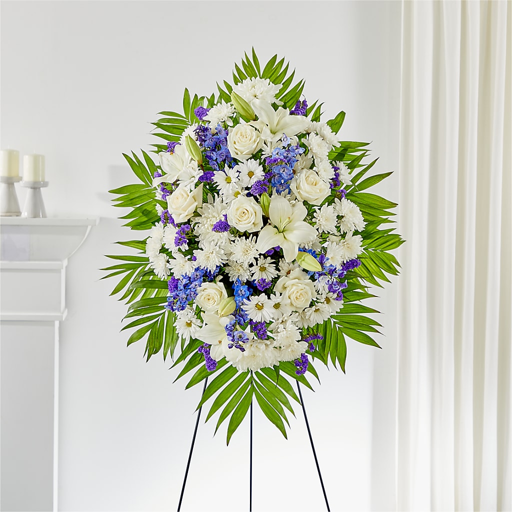 At Rest Standing Spray – Allure Floral Boutique, Wickliffe OH