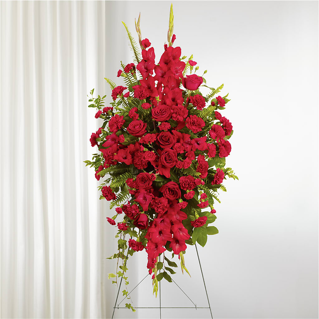 From the Heart Standing Spray – Allure Floral Boutique, Wickliffe OH