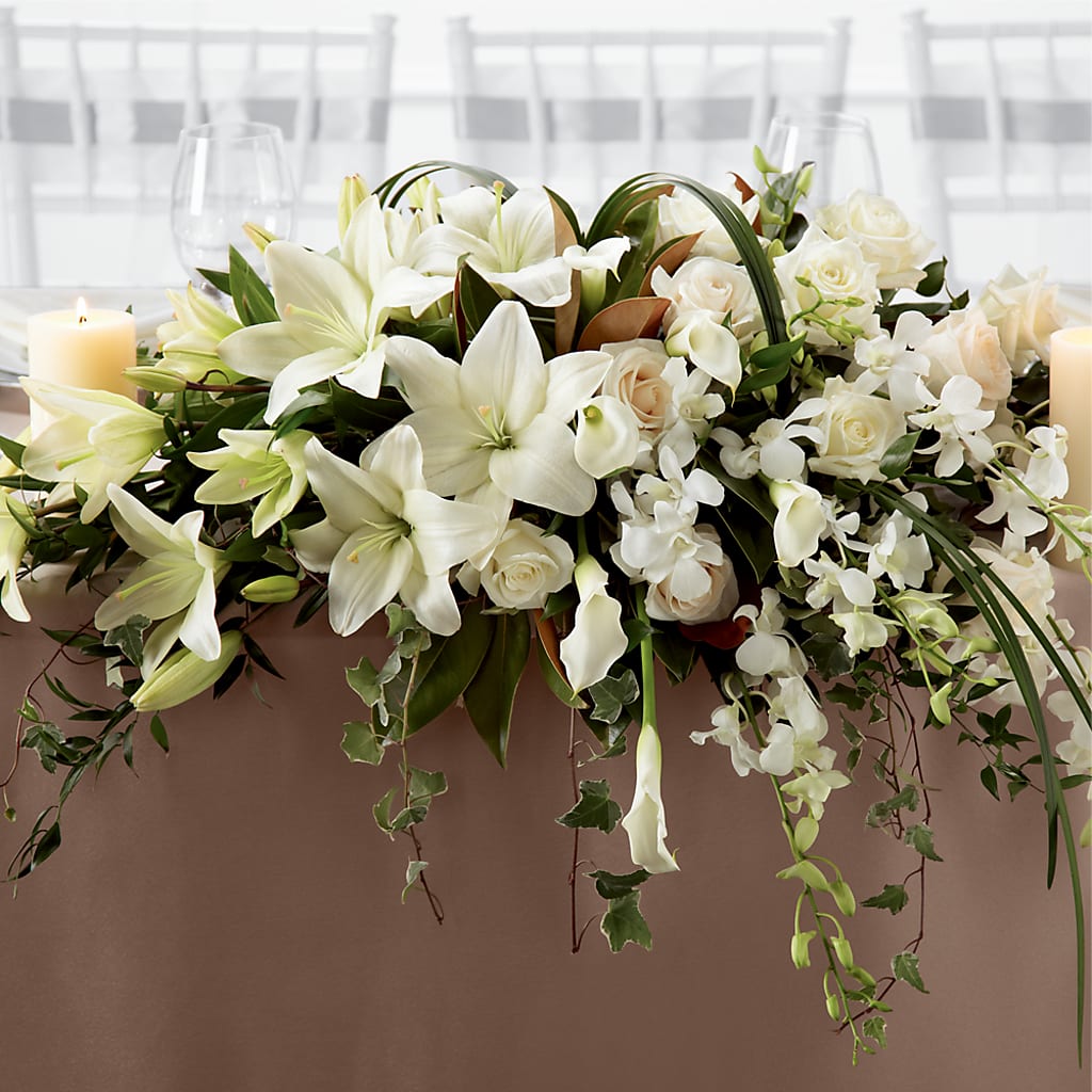 White Linen Arrangement – Allure Floral Boutique, Wickliffe OH