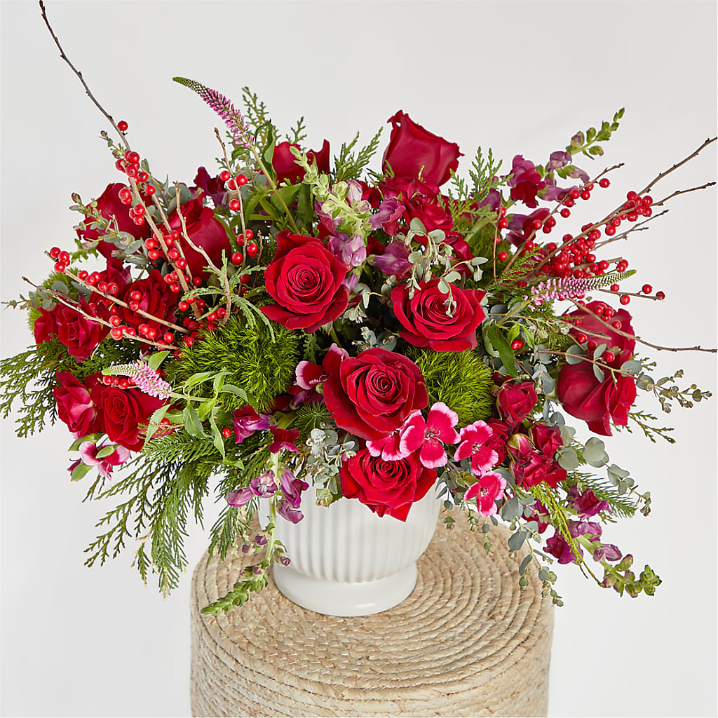 Big Red Bow Bouquet –  Allure Floral Boutique, Wickliffe OH