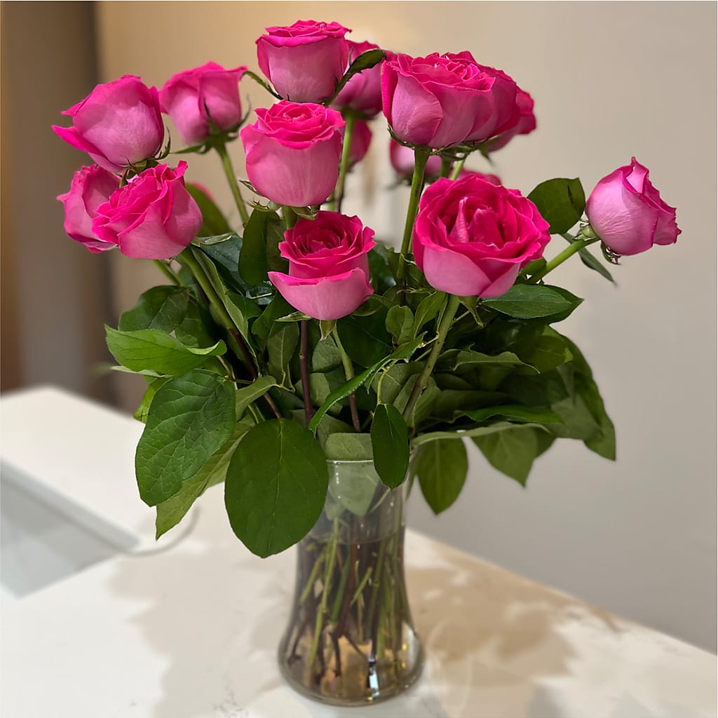 Long Stem Pink Rose Bouquet –  Allure Floral Boutique, Wickliffe OH