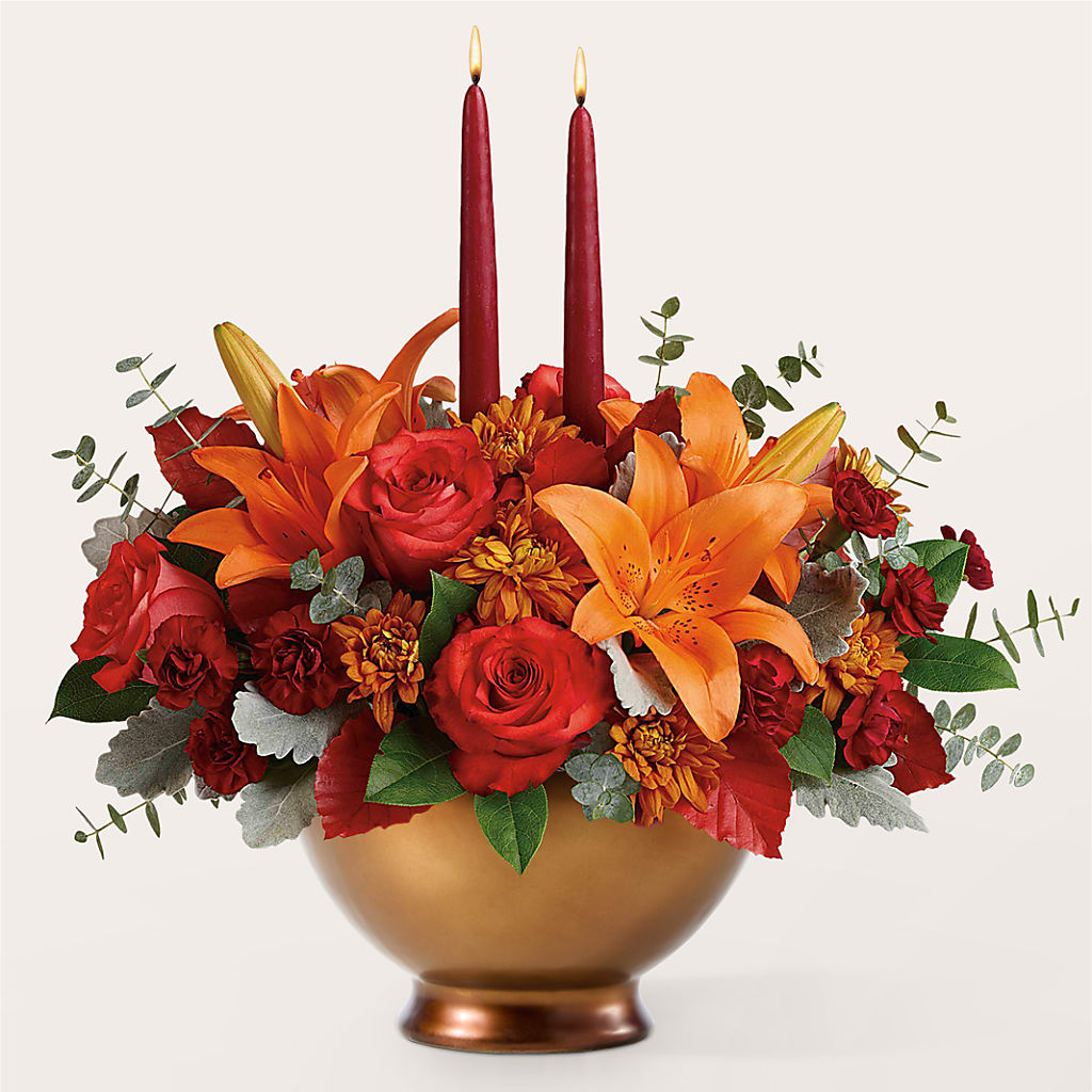 Fruits of Fall Centerpiece –  Allure Floral Boutique, Wickliffe OH