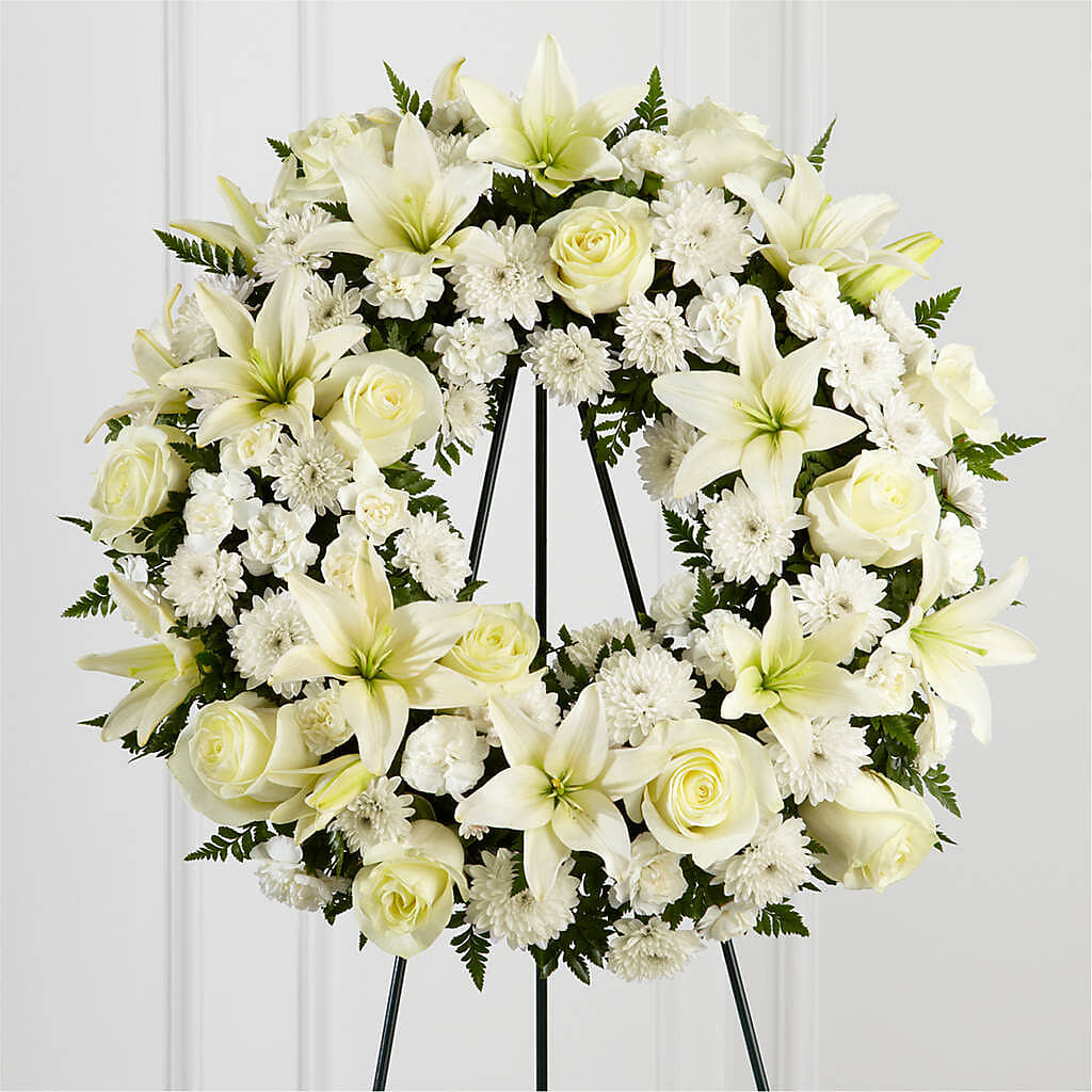 Treasured Tribute Wreath –  Allure Floral Boutique, Wickliffe OH