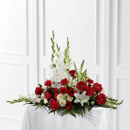Crimson & White Arrangement –  Allure Floral Boutique, Wickliffe OH