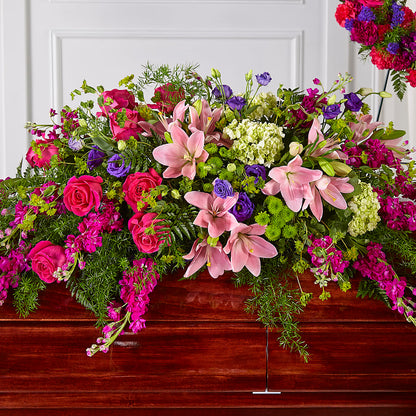 Radiant Tribute Casket Spray –  Allure Floral Boutique, Wickliffe OH