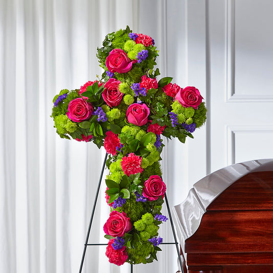 Tribute Rose Floral Cross –  Allure Floral Boutique, Wickliffe OH