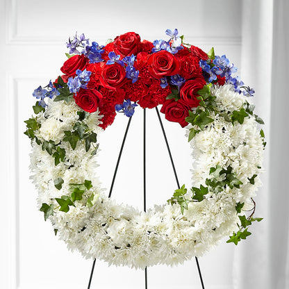 Patriotic Passion Wreath –  Allure Floral Boutique, Wickliffe OH