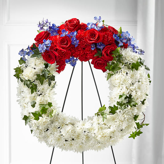 Patriotic Passion Wreath –  Allure Floral Boutique, Wickliffe OH