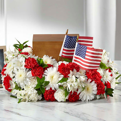 Spirit of Patriotism Cremation Adornment –  Allure Floral Boutique, Wickliffe OH