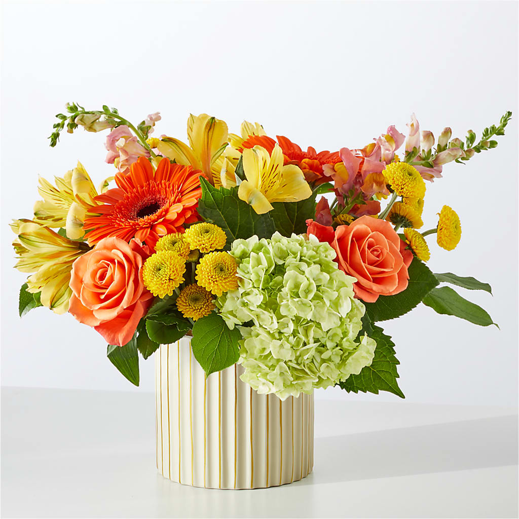 Autumn Sunshine Bouquet with Ivory Vase –  Allure Floral Boutique, Wickliffe OH