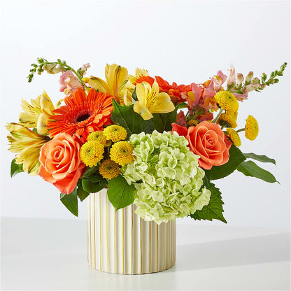 Autumn Sunshine Bouquet with Ivory Vase –  Allure Floral Boutique, Wickliffe OH