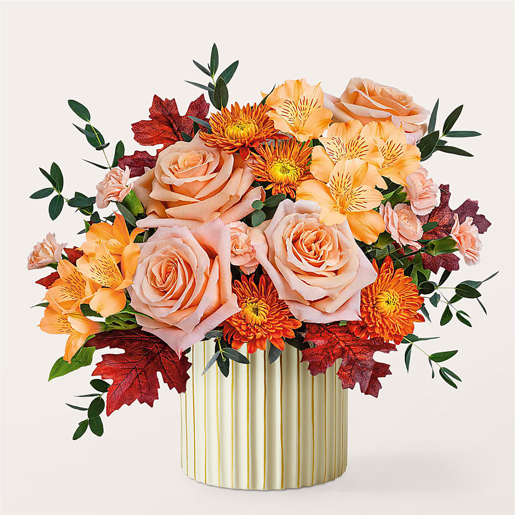 Spiced Latte Bouquet with Ivory Vase –  Allure Floral Boutique, Wickliffe OH