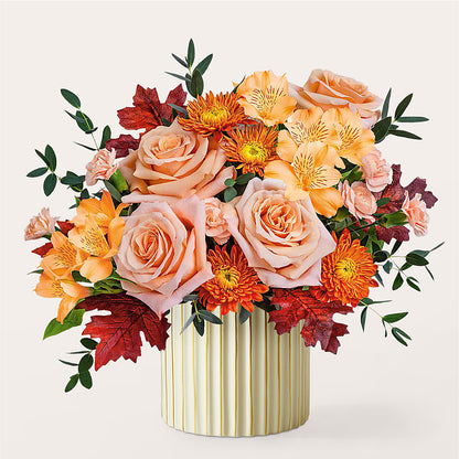 Spiced Latte Bouquet with Ivory Vase –  Allure Floral Boutique, Wickliffe OH