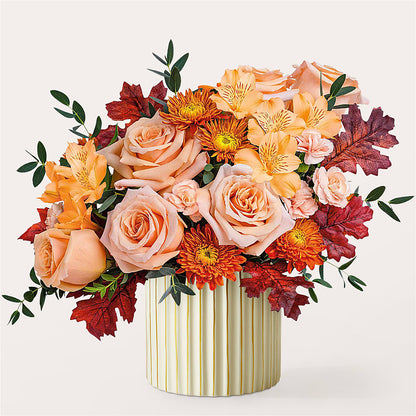 Spiced Latte Bouquet with Ivory Vase –  Allure Floral Boutique, Wickliffe OH