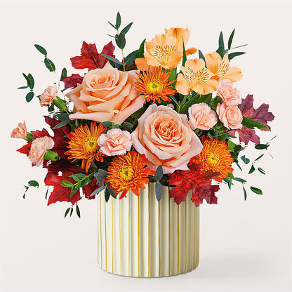 Spiced Latte Bouquet with Ivory Vase –  Allure Floral Boutique, Wickliffe OH