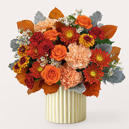 Merlot Bouquet with Ivory Vase –  Allure Floral Boutique, Wickliffe OH
