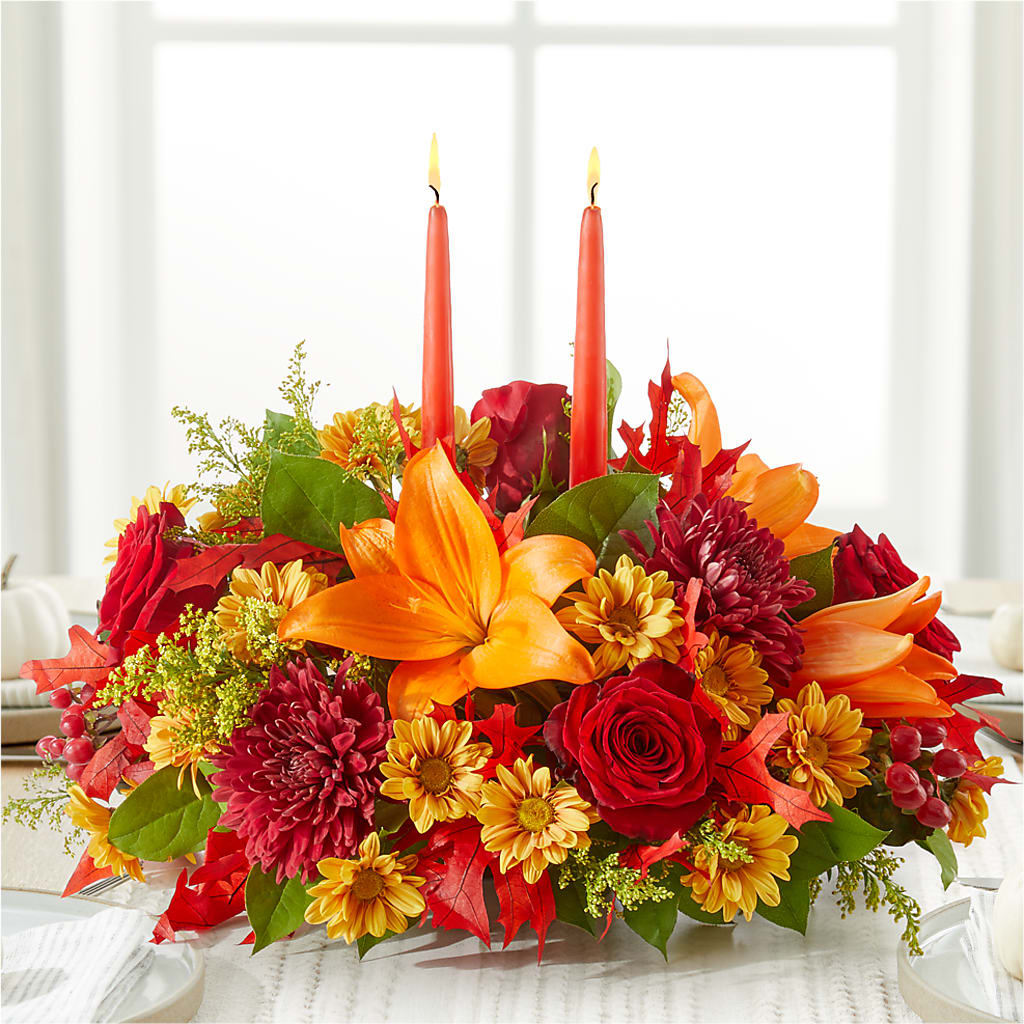 Autumn's Embrace Centerpiece –  Allure Floral Boutique, Wickliffe OH