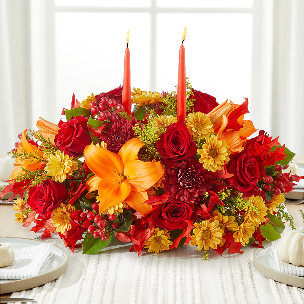 Autumn's Embrace Centerpiece –  Allure Floral Boutique, Wickliffe OH