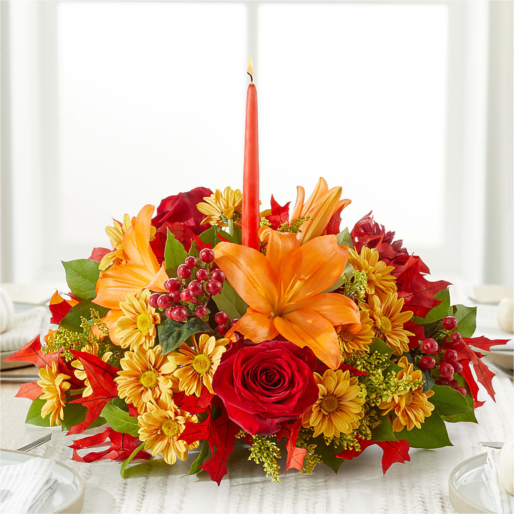 Autumn's Embrace Centerpiece –  Allure Floral Boutique, Wickliffe OH