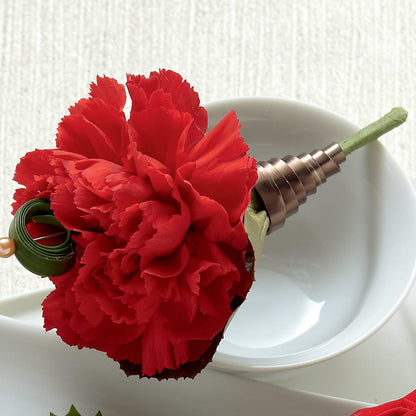 Red Carnation Boutonniere –  Allure Floral Boutique, Wickliffe OH