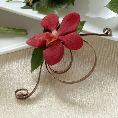 Red Mokara Boutonniere –  Allure Floral Boutique, Wickliffe OH